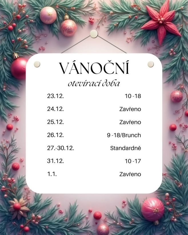 ✨️ Vánoční otevírací doba ✨️ #lazmrzka
