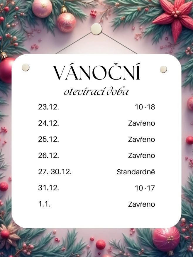 ✨️ Vánoční otevírací doba ✨️